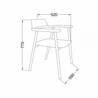 Стул Самурай, дуб натуральный/покрытие коньяк купить в Минске Стул Самурай, дуб натуральный/покрытие коньяк купить в Минске